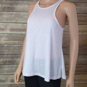 Free People White Ribbed Tank Top NWT